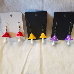 Retro Mushroom Earring Pack